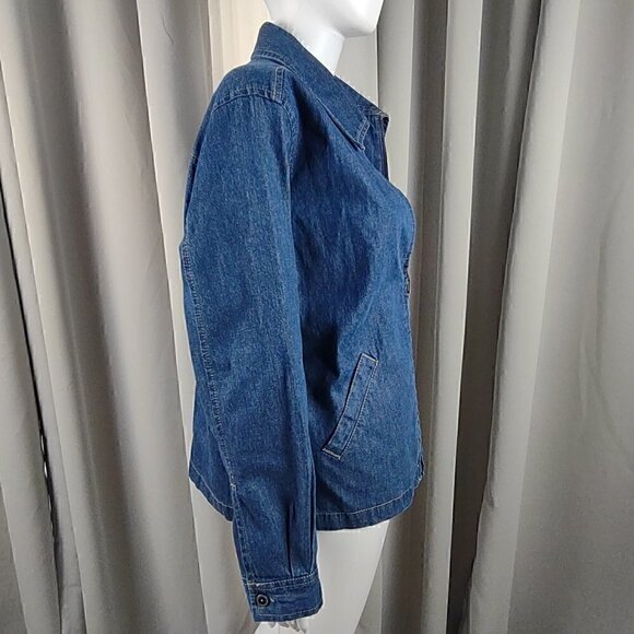 Erika Blue Jean Denim Jacket Size M - Picture 4 of 11